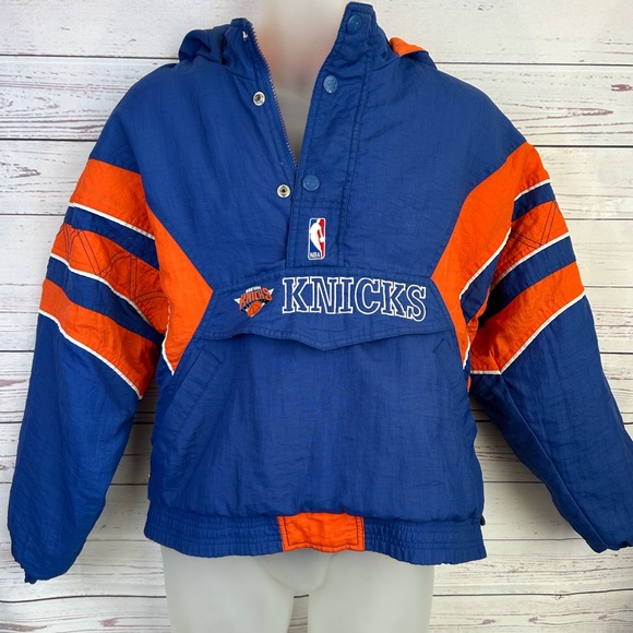 Vintage 90s Starter NBA New York Knicks Pullover Puffer Jacket Mens Small?